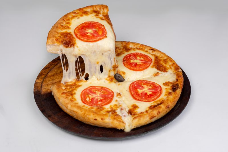 Spicy arrabbiata thin crust pizza