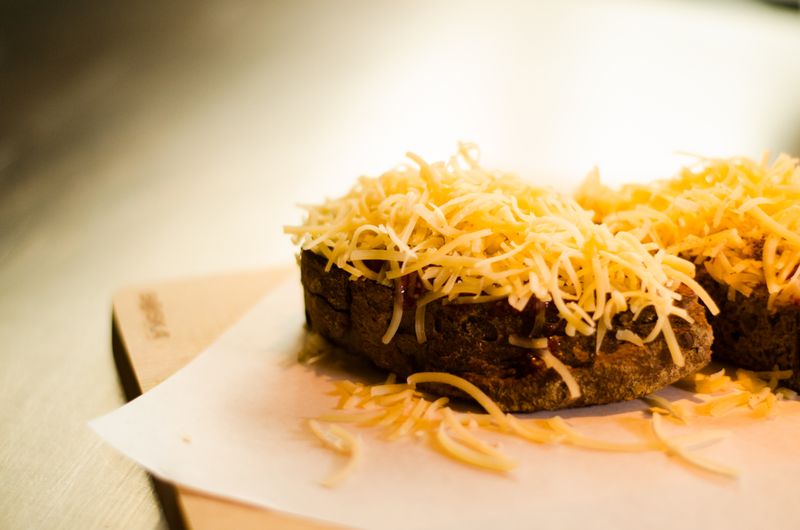 Garlic bread with cheese appetizer