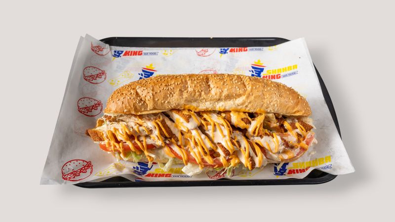 Meatball marinara sub sandwich